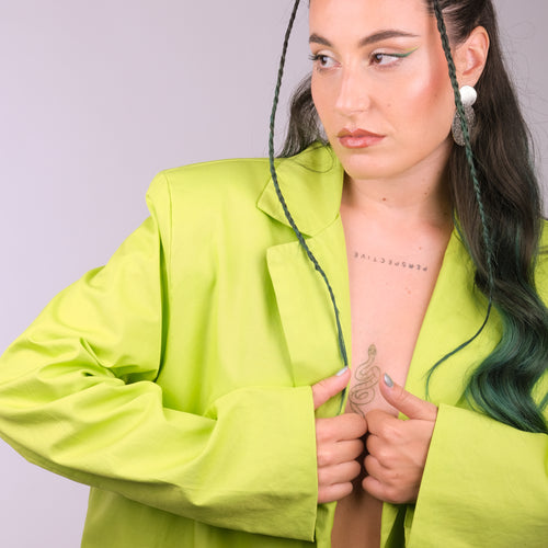 BACK SPLIT LIME BLAZER